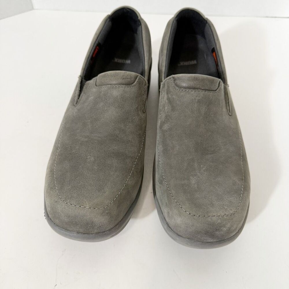 Worx by Red Wing Women 5112 Steel Toe Gray Slip On Work Safety Shoes Size 9 Wide - Picture 3 of 7